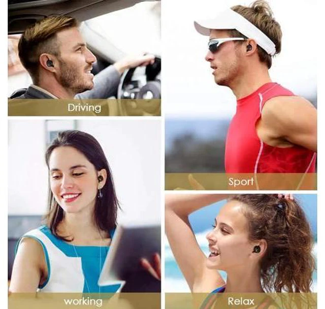 Alt view image 7 of 7 - Wireless Earbuds, 3D Stereo Sound Wireless Headphones Touch Control Wireless Sport Earbud with Breathing Mini in-Ear Sports Earphones Noise Cancelling Headsets, Bluetooth Earbuds Upgrade 5.0