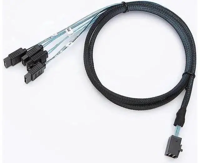 Main image of Aomoproing Internal HD Mini SAS Cable 0.5M / 1.6FT, Internal HD Mini SAS (SFF-8643 Host) - 4X SATA (Target) Cable, SFF-8643 to 4X SATA Cable, SFF-8643 for Controller, 4 Sata Connect to Hard Drive