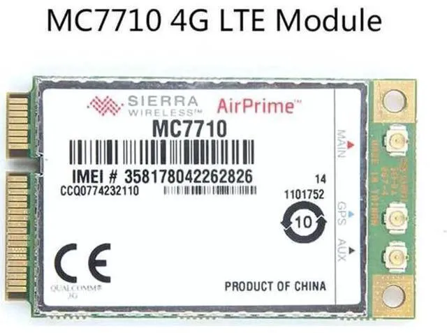 Main image of Unlocked Sierra Wireless MC7710 4G LTE/HSPA+ 4G 3G Module WWAN Mini PCI-E Card WCDMA EDGE / GPRS /LTE 800/900/2100MHz