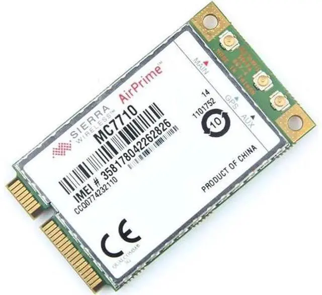 Alt view image 3 of 12 - Unlocked Sierra Wireless MC7710 4G LTE/HSPA+ 4G 3G Module WWAN Mini PCI-E Card WCDMA EDGE / GPRS /LTE 800/900/2100MHz