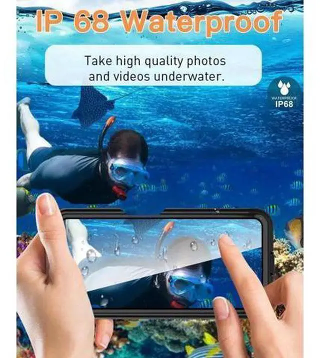 Alt view image 2 of 7 - For Samsung Galaxy A24 4G / Galaxy A25 5G Waterproof Case, with Built-in Screen Protector, Full Protection Shockproof Dustproof Underwater Phone Cover