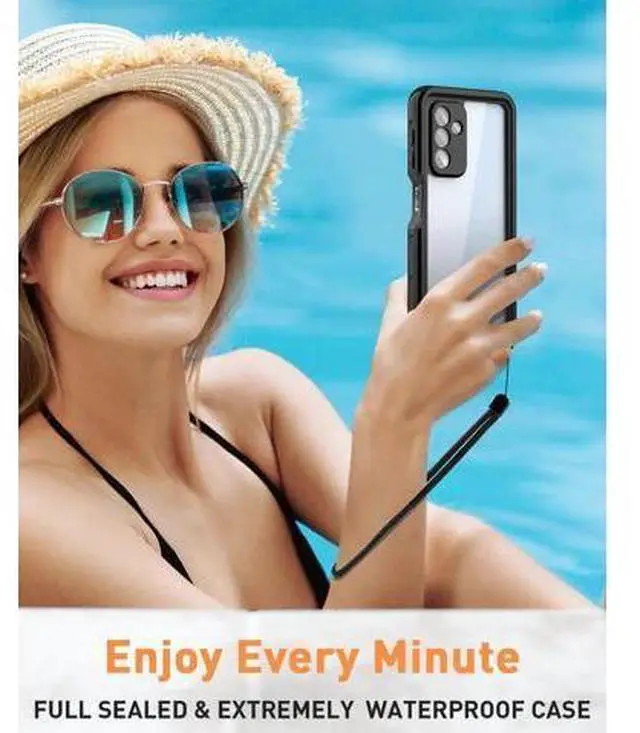 Alt view image 3 of 7 - For Samsung Galaxy A24 4G / Galaxy A25 5G Waterproof Case, with Built-in Screen Protector, Full Protection Shockproof Dustproof Underwater Phone Cover