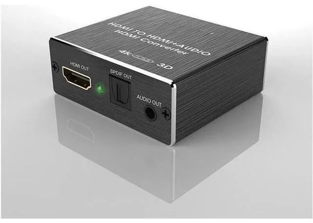 Alt view image 5 of 5 - HDMI Audio Extractor Converter HDMI to Optical Toslink SPDIF with 1M HDMI 1.4 Cable and 3.5mm Stereo Audio Splitter Adapter Support 4K x 2K 3D