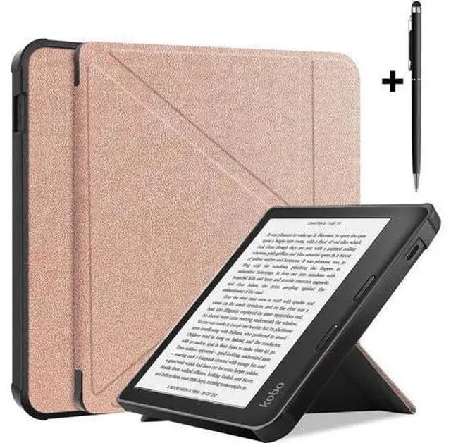 Main image of Slim Case for Kobo Libra 2 2021 Released - Soft TPU Protective Back Cover with Auto Wake/Sleep for 7 inch Kobo Libra 2 eReader Rose Gold