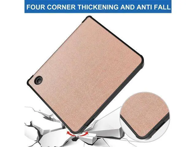 Alt view image 7 of 7 - Slim Case for Kobo Libra 2 2021 Released - Soft TPU Protective Back Cover with Auto Wake/Sleep for 7 inch Kobo Libra 2 eReader Rose Gold