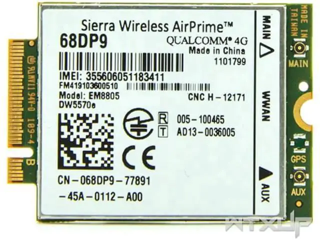 Alt view image 4 of 4 - Unlocked Sierra Wireless AirPrime EM8805 DW5570e 68DP9 C26 WWAN 4G Card LTE HSPA+ NGFF Module For DELL E7250 Venue 8 Pro/11 pro