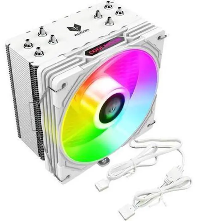 Main image of 4 Heat Pipes CPU Cooler 5V 3PIN ARGB 4PIN PWM Cooling Fan Radiator for Intel LGA 775 115X 1200 17XX AMD AM4