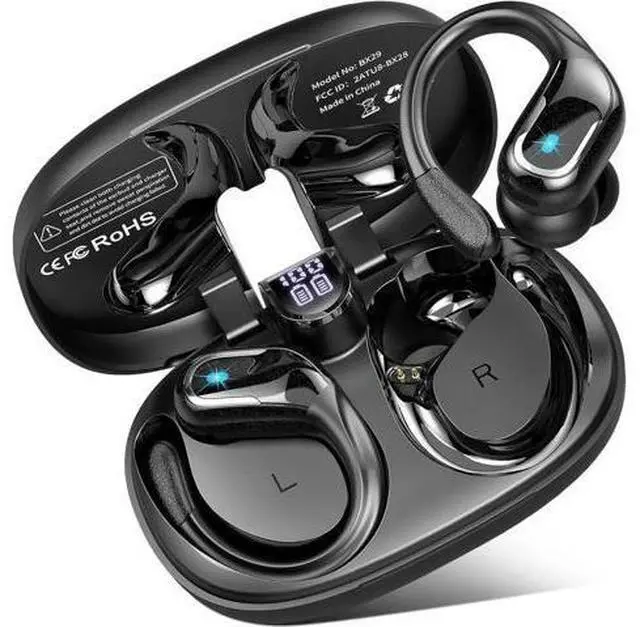 Main image of Wireless Earbuds, 75Hrs Bluetooth 5.4 Headphones, Bluetooth Earbuds with ENC Noise Canceling Mic, Bass Stereo Wireless Earphones, IP7 Waterproof Over Ear Buds with Earhooks for Running/Workout