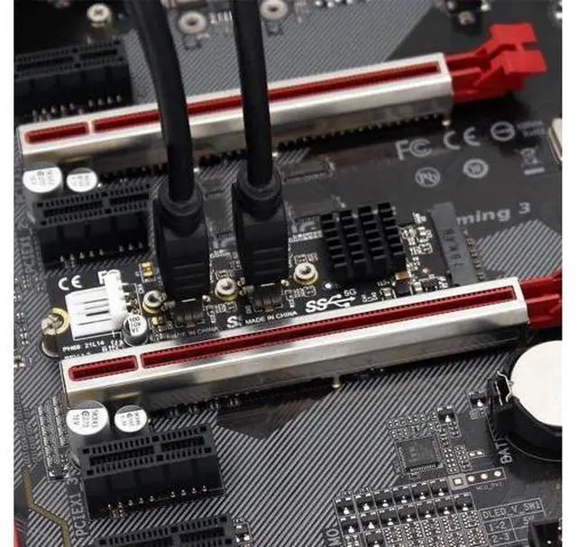 Alt view image 4 of 7 - Aomoproing Dual Type-E 20pin 10Gbps USB 3.1 Front Panel Socket to NVME NGFF M-Key Express Card Adapter for Motherboard