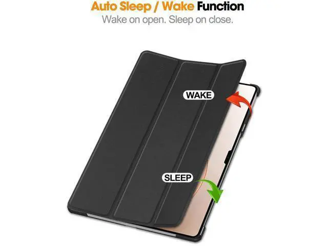 Alt view image 2 of 7 - Case for Xiaomi Pad 7 Ultra 14 Inch, Tri fold Slim Lightweight Hard Shell Smart Protective Cover with Multi-Angle Stand, Universal Stylus Pen