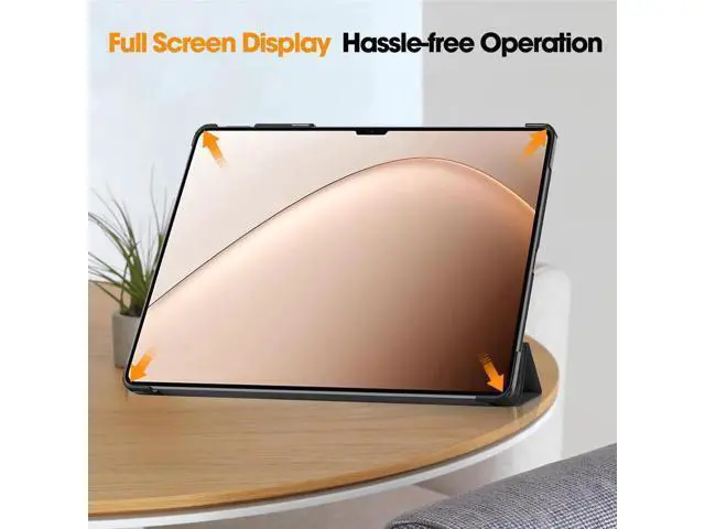 Alt view image 7 of 7 - Case for Xiaomi Pad 7 Ultra 14 Inch, Tri fold Slim Lightweight Hard Shell Smart Protective Cover with Multi-Angle Stand, Universal Stylus Pen