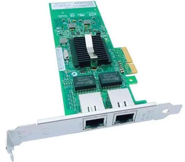Alt view image 6 of 6 - PCI Express Network Card Dual Port PCIE X4 Gigabit Ethernet 10/100/1000Mbps LAN Adapter Controller Wired 82576 EB/GB E1G42ET