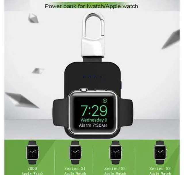 Alt view image 3 of 5 - Portable iWatch Charger Magnetic Wireless Charger 950mAh Pocket Power Bank Compatible for Apple Watch Series 4 3 2 1 44mm 40mm 42mm 38mm