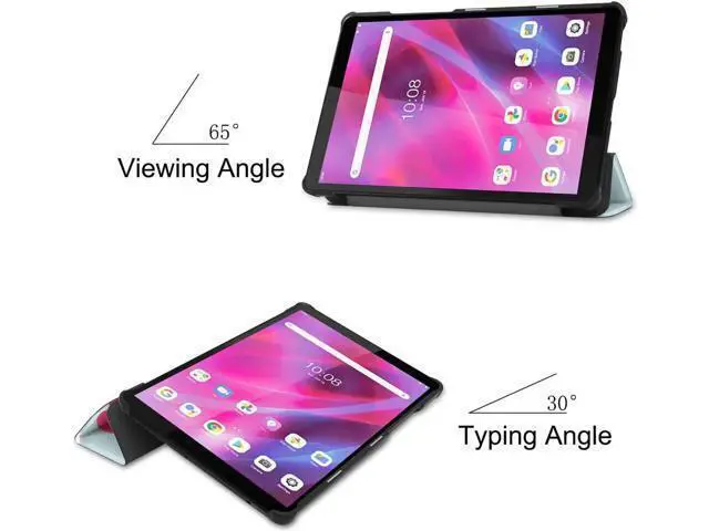 Alt view image 2 of 7 - Case for Lenovo 8.0 Inch Tab M8 Gen 3 2022/ Smart Tab M8 Gen 3 2022/Tab M8 HD LTE 2021/ Tab M8 HD/Smart Tab M8/Tab M8 FHD 2019, Slim Lightweight Stand Hard Shell Protective Cover with Stylus Pen