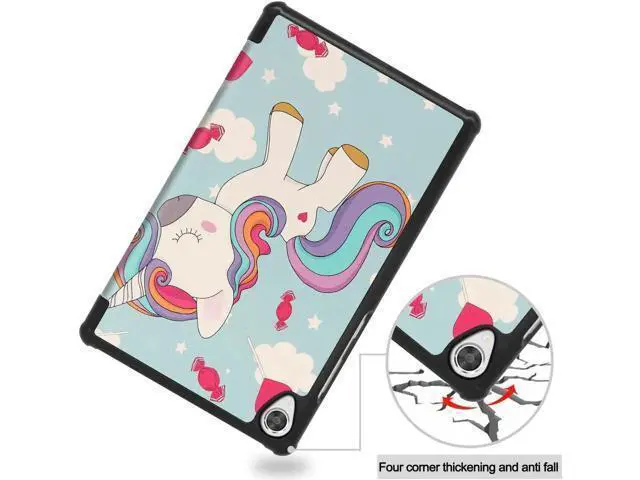 Alt view image 6 of 7 - Case for Lenovo 8.0 Inch Tab M8 Gen 3 2022/ Smart Tab M8 Gen 3 2022/Tab M8 HD LTE 2021/ Tab M8 HD/Smart Tab M8/Tab M8 FHD 2019, Slim Lightweight Stand Hard Shell Protective Cover with Stylus Pen