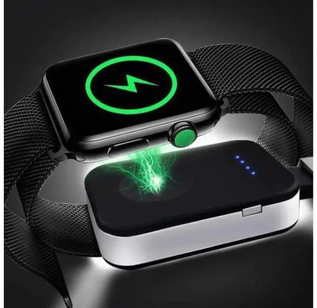 Alt view image 5 of 5 - Portable iWatch Charger Magnetic Wireless Charger 950mAh Pocket Power Bank Compatible for Apple Watch Series 4 3 2 1 44mm 40mm 42mm 38mm