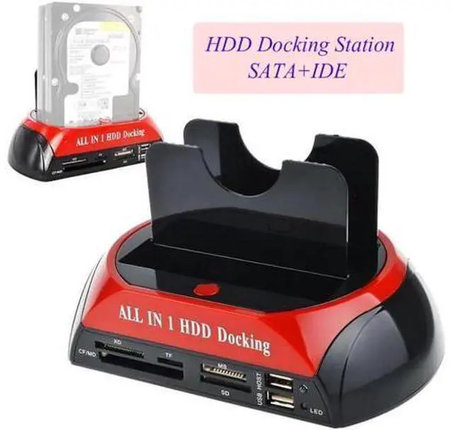 Main image of 2.5" 3.5" SATA / IDE 2 Double - Dock HDD Docking Station e-SATA / Hub External Storage Enclosure Parts