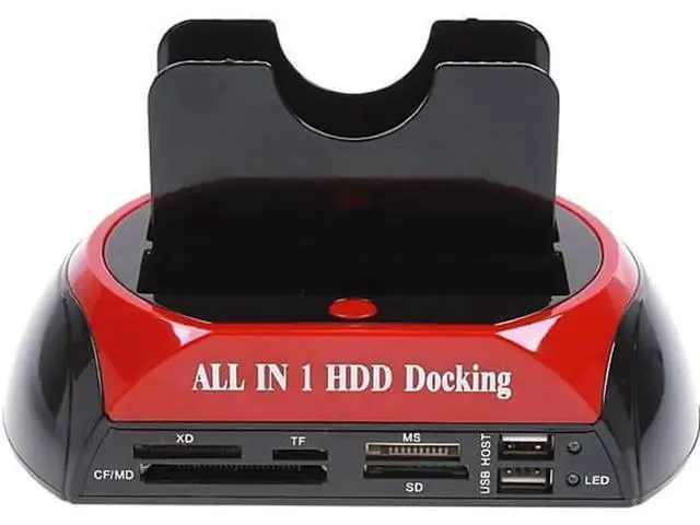 Alt view image 6 of 6 - 2.5" 3.5" SATA / IDE 2 Double - Dock HDD Docking Station e-SATA / Hub External Storage Enclosure Parts