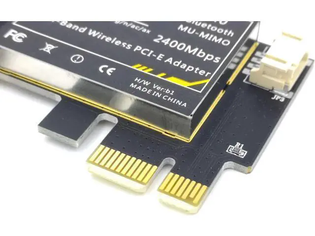 Alt view image 2 of 7 - ax200 Bluetooth 5.0 dual band 2.4Gps 6th generation ax technology MU-MIMO Desktop PCIE 1X wifi card for Intel AX200NGW