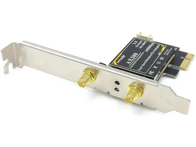 Alt view image 3 of 7 - ax200 Bluetooth 5.0 dual band 2.4Gps 6th generation ax technology MU-MIMO Desktop PCIE 1X wifi card for Intel AX200NGW