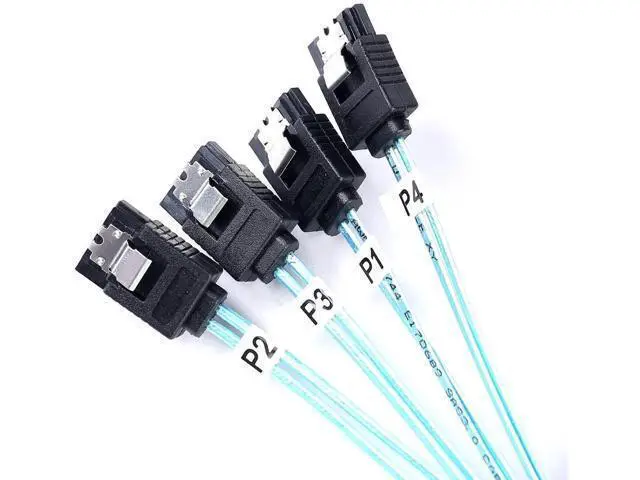 Alt view image 5 of 6 - Aomoproing 2Pack Mini SAS to SATA Cable: 1M SFF-8087 to SATA Forward Breakout Cable SFF-8087 Mini-SAS Controller to Hard Drive (3.3FT)
