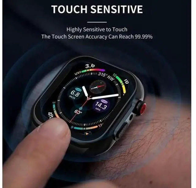 Alt view image 2 of 7 - Compatible with Apple Watch Series 8 / Series 7 41mm Waterproof Case, Full Body Protective Cover with Screen Protector and Band For iWatch S8 S7 41mm