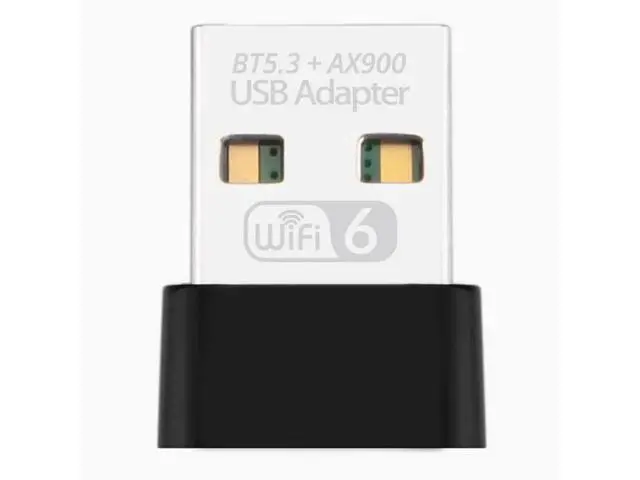 Alt view image 4 of 4 - AX900M Wireless network card Computer USB network card WiFi6 receiver transmitter Bluetooth 5.3 2-in-1 adapter Mini model