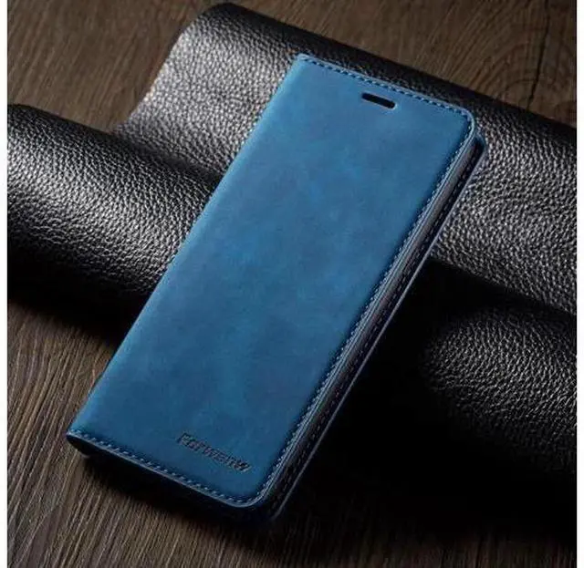 Alt view image 4 of 7 - Case for Samsung Galaxy S20 Plus / S20+ Case Premium PU Leather Cover TPU Bumper with Card Holder Kickstand Hidden Magnetic Adsorption Shockproof Flip Wallet Cover for Galaxy S20 Plus Blue