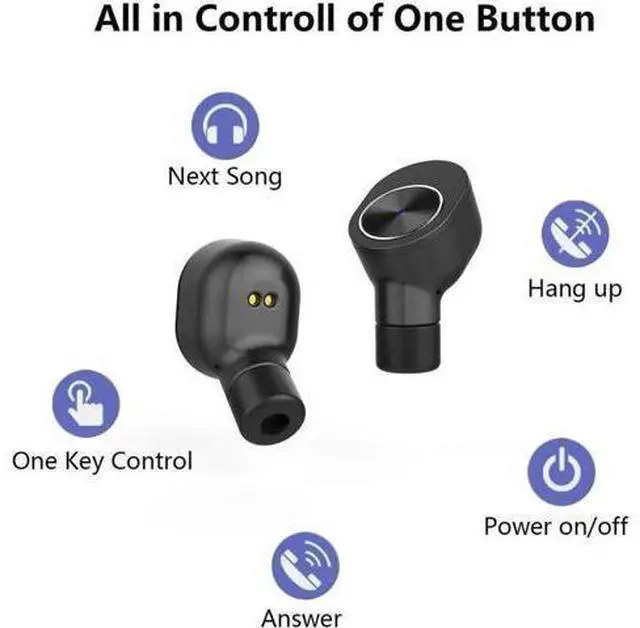 Alt view image 3 of 14 - TWS Best True Wireless Bluetooth Earbuds Sweatproof Stereo Sport Headsets Hight Quality Headphone Premium Sound with Charging Case For Apple Iphone Samsung LG and Other Phone