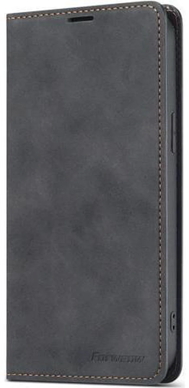 Alt view image 4 of 14 - Case for iPhone 12 Pro Max Premium PU Leather Cover TPU Bumper with Card Holder Kickstand Hidden Magnetic Adsorption Shockproof Flip Wallet Case for iPhone 12 Pro Max 6.7 inch