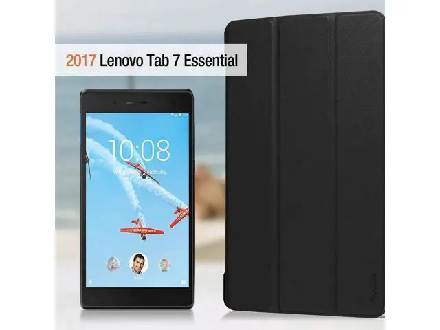 Alt view image 6 of 7 - Protective Case For Lenovo Tab 7 Essential / Tab4 7 Essential - Ultra-Thin Custer PU Leather Case Shell Hard Cover for Lenovo Tab 7 Essential TB-7304F TB-7304I TB-7304X