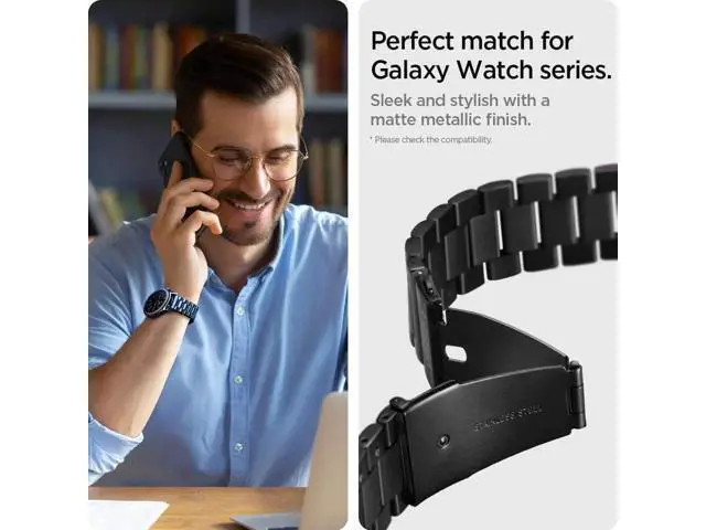Alt view image 2 of 6 - For Samsung Galaxy Watch 3 45mm Band Strap (2020) / Galaxy Watch 46mm Band (2018) / OnePlus Watch Band / Gear S3 Frontier Band / S3 Classic Band Strap