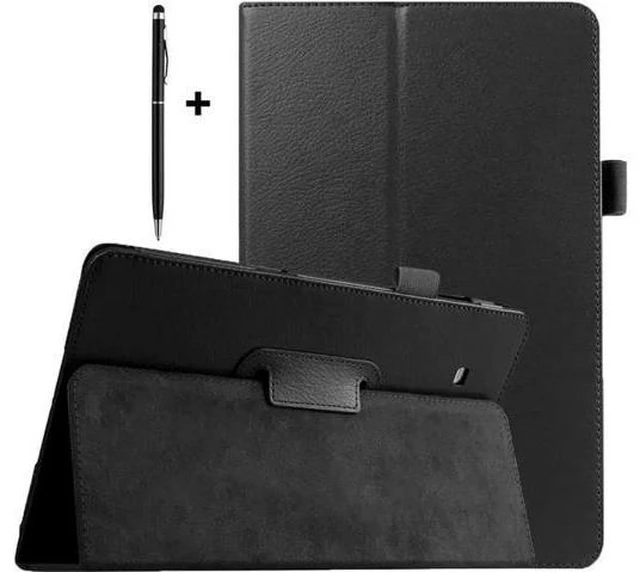 Main image of Galaxy Tab E 9.6 Case with Universal Stylus Pen - Slim Leather Folio Stand Case Cover for Samsung Galaxy Tab E 9.6 Inch Tablet Model SM-T560 SM-T561 SM-T565 SM-T567V