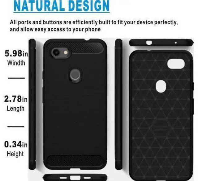 Alt view image 4 of 7 - Google Pixel 3 Lite Case Google Pixel 3a Case WERLEO Soft Slim Shockproof Anti-Fingerprint Full Protective Phone Case Cover for Google Pixel 3 Lite / Pixel 3a