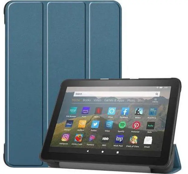 Main image of Case for All-new Fire HD 8 Plus 2020 / Fire HD 8 2020 PU Leather Ultra Slim Case Tri-Fold Cover Protective Tablet Cover for Amazon Fire HD 8 Plus / Fire HD 8 2020 Release