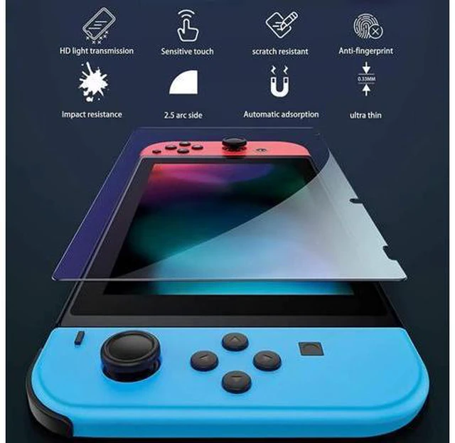 Alt view image 3 of 7 - Carrying Case Accessories Kit Compatible with Nintendo Switch, Storage Case with Hard Clear Cover, Screen Protectors, Silicone Case for Joy-Con, Adjustable Stand and Thumb Grip Caps 11 in 1