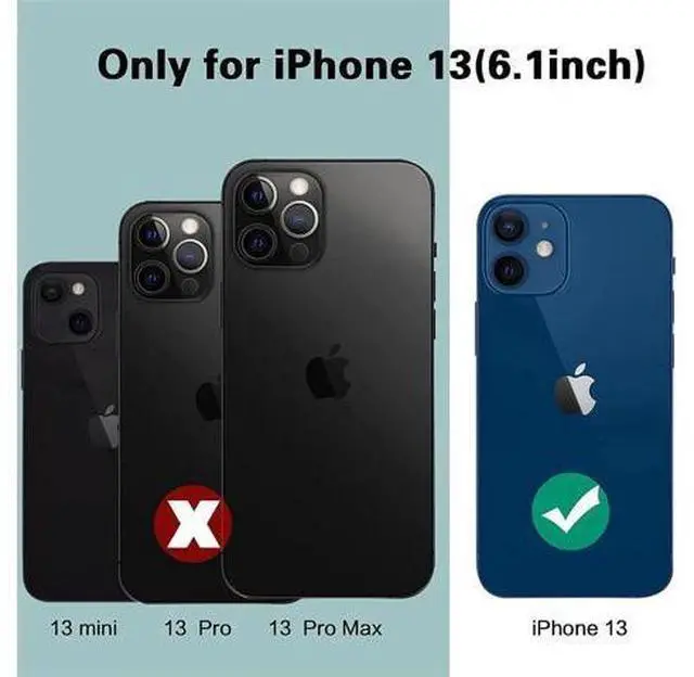 Alt view image 2 of 7 - Waterproof Case for iPhone 13 6.1 inch 5G 2021 with Built-in Screen Protector Heavy Duty Full Body Protection IP68 Underwater Shockproof Phone Cover