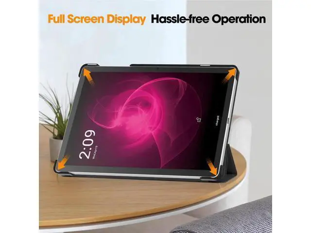 Alt view image 5 of 7 - for T-Mobile Revvl Tab 5G Tablet Case 10.36 Inch, Auto Wake/Sleep and Slim Leather Full Protector Trifold Stand Cover Case for Revvl Tab 5G Tablet 2023