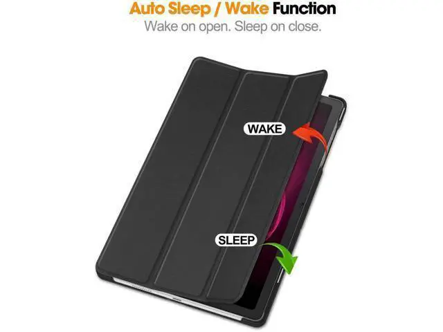 Alt view image 6 of 7 - for T-Mobile Revvl Tab 5G Tablet Case 10.36 Inch, Auto Wake/Sleep and Slim Leather Full Protector Trifold Stand Cover Case for Revvl Tab 5G Tablet 2023