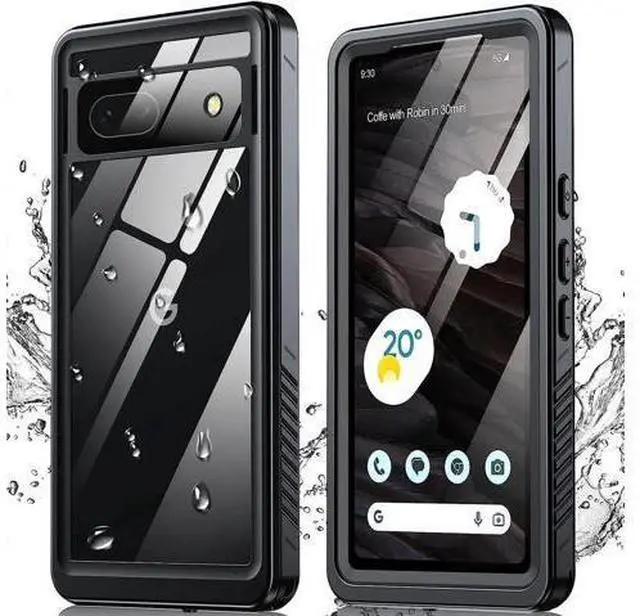Main image of for Google Pixel 7A Case, Pixel 7A 5G Case IP68 Waterproof with Built-in Screen Protector, Full Body Sealed Heavy Duty Shockproof Dustproof Snowproof Clear Case for Pixel 7A 6.1" - Black
