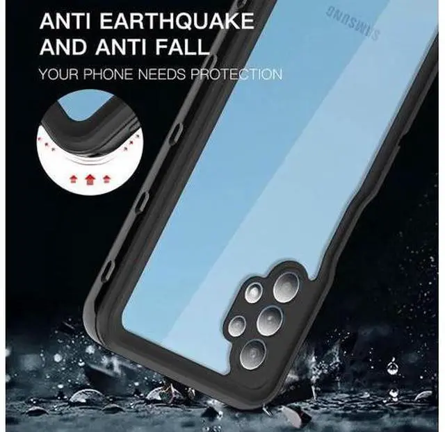 Alt view image 2 of 7 - Samsung Galaxy A32 5G Waterproof Case with Built-in Screen Protector Dustproof Shockproof Drop Proof Case, Rugged Full Body Underwater Protective Cover for Samsung Galaxy A32 5G