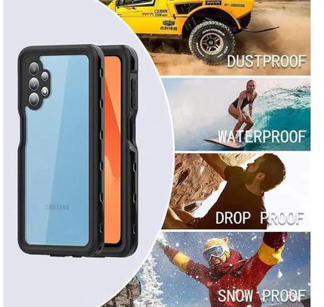 Alt view image 5 of 7 - Samsung Galaxy A32 5G Waterproof Case with Built-in Screen Protector Dustproof Shockproof Drop Proof Case, Rugged Full Body Underwater Protective Cover for Samsung Galaxy A32 5G