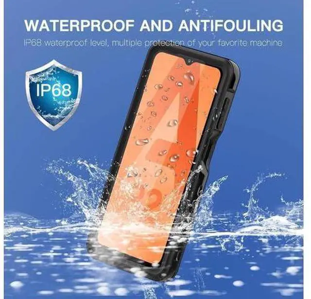Alt view image 7 of 7 - Samsung Galaxy A32 5G Waterproof Case with Built-in Screen Protector Dustproof Shockproof Drop Proof Case, Rugged Full Body Underwater Protective Cover for Samsung Galaxy A32 5G
