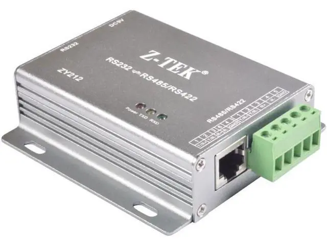 Alt view image 2 of 6 - Lightning protection RS232 to RS485/RS422 converter adapter with power adapter ZY212
