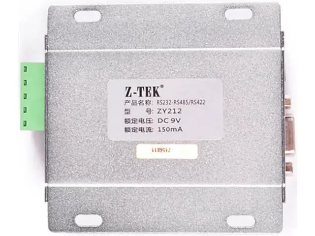 Alt view image 6 of 6 - Lightning protection RS232 to RS485/RS422 converter adapter with power adapter ZY212