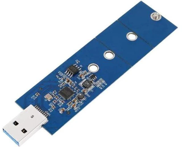 Alt view image 5 of 6 - B Key M.2 SSD Adapter USB 3.0 (No Cable Needed), USB to 2280 M2 SSD Drive Adapter, NGFF Converter SSD Reader Card