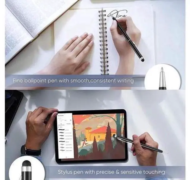 Alt view image 4 of 7 - Slim Case for Kindle Scribe 10.2 inch 2022 Released - Premium Leather Case Protective Smart Folio Shell Cover with Pen Holder, Auto Wake/Sleep, Multi-Viewing Angles, Stylus Pen