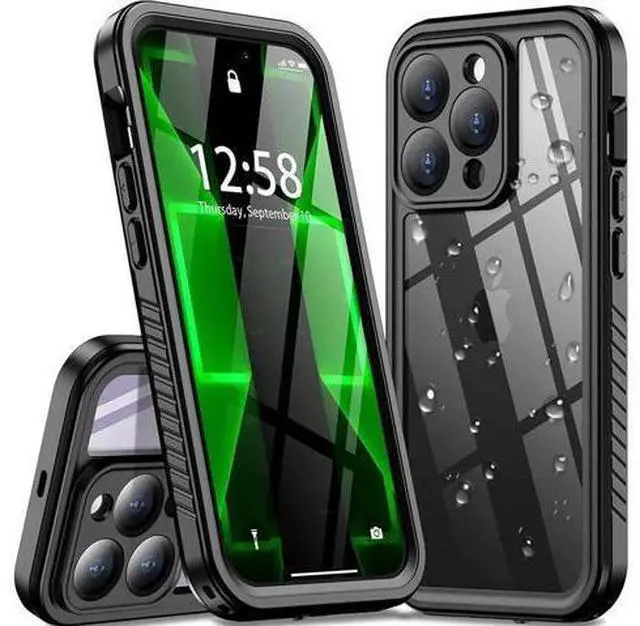 Main image of For iPhone 14 Pro Max Case, IP68 Waterproof Dustproof Shockproof Case with Screen Protector, Full Body Protective Front and Back Cover for iPhone 14 Pro Max 6.7 inch