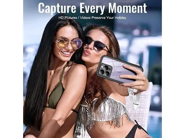 Alt view image 3 of 7 - For iPhone 14 Pro Max Case, IP68 Waterproof Dustproof Shockproof Case with Screen Protector, Full Body Protective Front and Back Cover for iPhone 14 Pro Max 6.7 inch