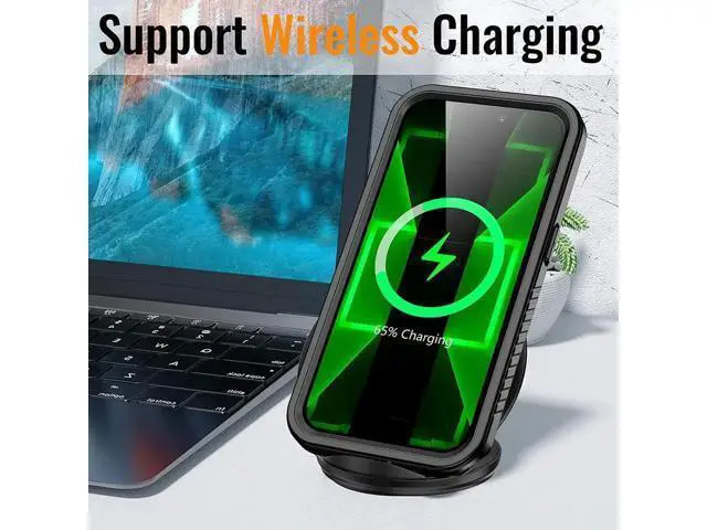 Alt view image 6 of 7 - For iPhone 14 Pro Max Case, IP68 Waterproof Dustproof Shockproof Case with Screen Protector, Full Body Protective Front and Back Cover for iPhone 14 Pro Max 6.7 inch